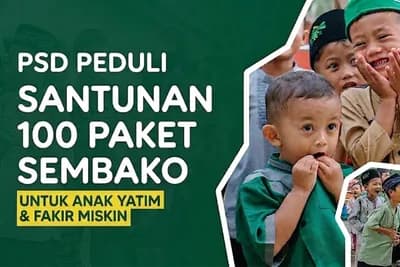 Santunan 100 Paket Sembako untuk Anak Yatim & Fakir Miskin